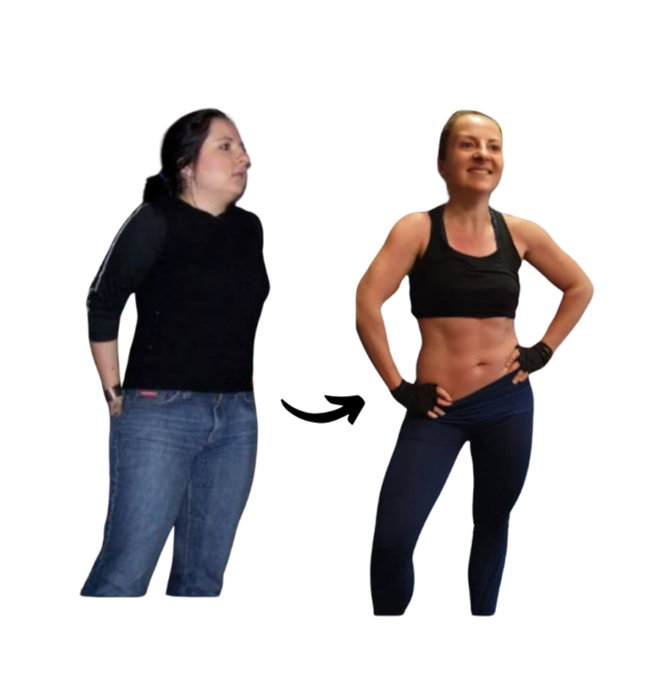 Rezultati Sanje – transformacija uz cjeloviti program za mršavljenje s osobnim trenerom online DanSanFit