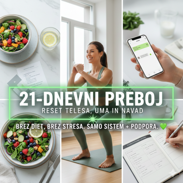 21-dnevni preboj – 3-tedenski program za nove navade in hujšanje z DanSanFit
