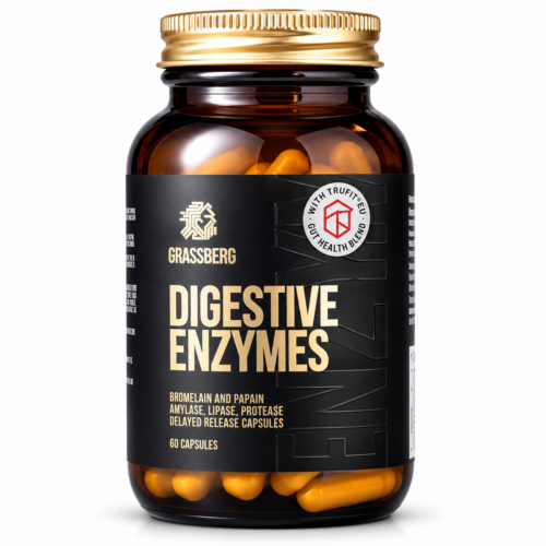 Digestive Enzymes – prebavni encimi Grassberg, 60 kapsul
